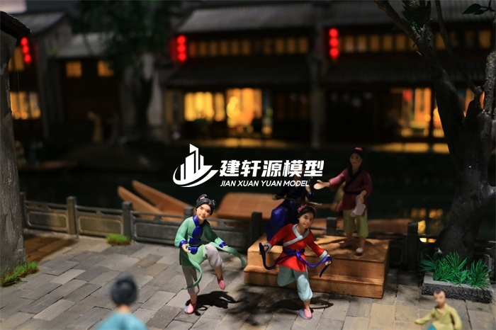 玛沁京杭大运河博物馆·北新夜市场景模型